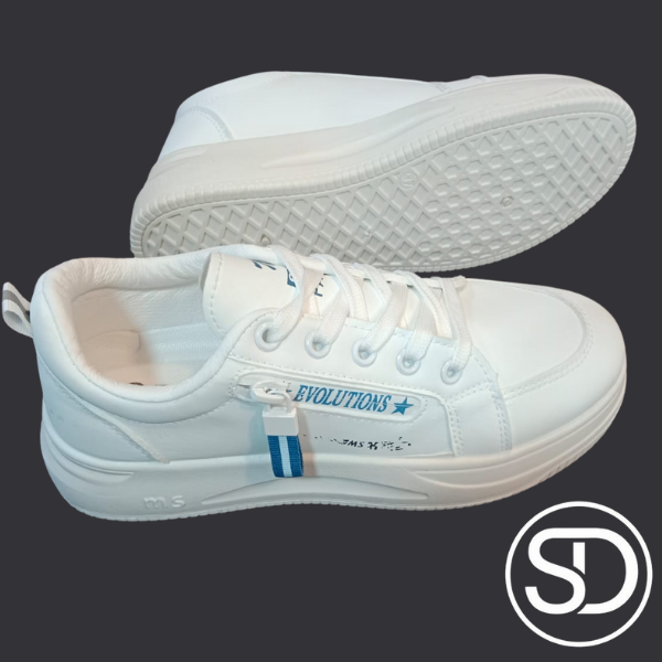 Women’s Classic White Sneakers – Comfortable, Trendy & Everyday Wear (MS1)