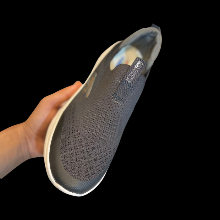 F105 Men’s Black Slip-On Sneakers – Lightweight Mesh Casual Daily Wear Shoes