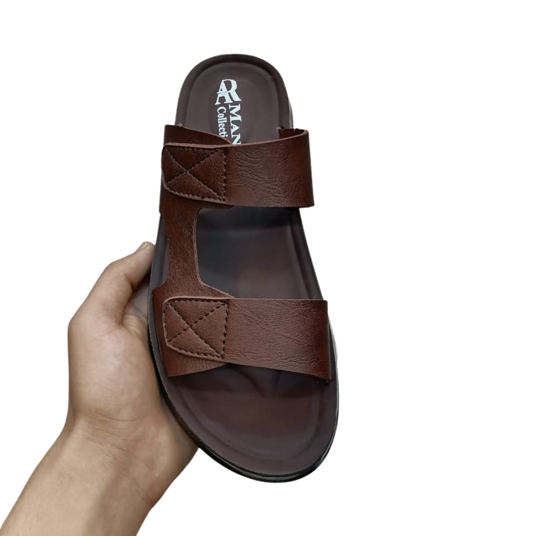 Soft PU Slipper for Men – Comfortable Casual & Shalwar Qameez Wear