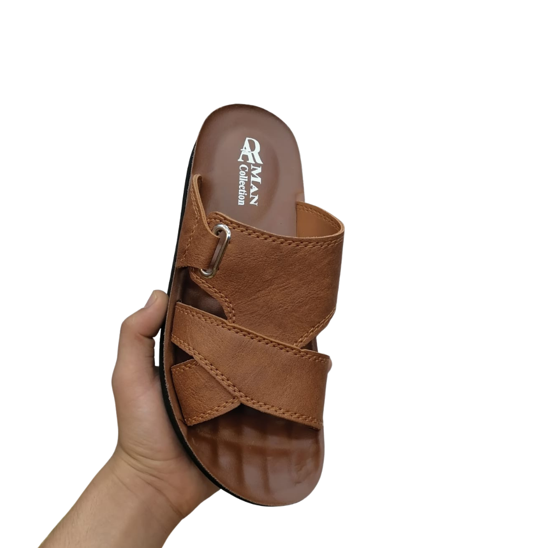Men’s Rexine Slippers – Soft PU Sole (303K)