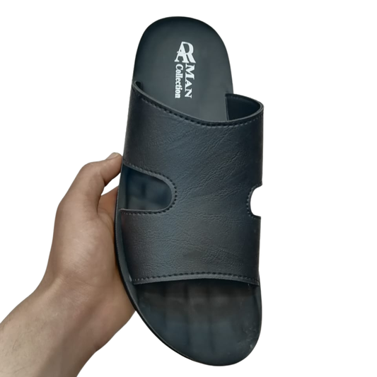 Soft PU Men’s Slipper – Comfortable Casual & Shalwar Qameez Wear