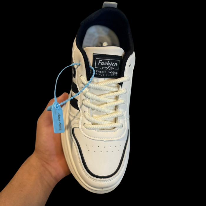 LL03 Men’s White Sneakers – Casual Street Style Daily Wear Shoes