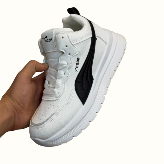 Men’s Stylish White Casual Sneakers – Comfortable Everyday Shoes