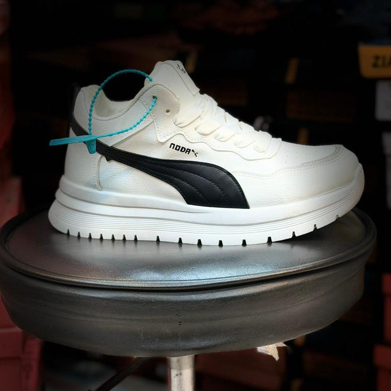 Men’s Stylish White Casual Sneakers – Comfortable Everyday Shoes