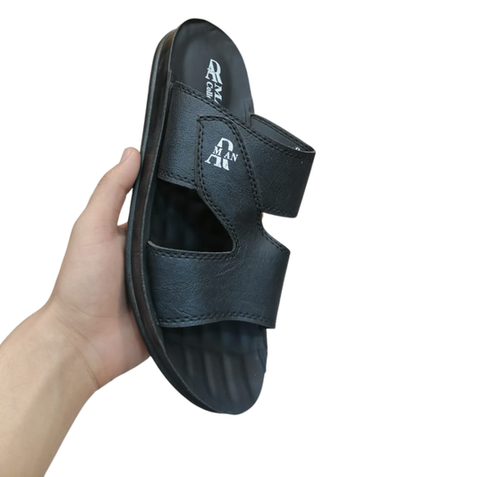 Soft PU Men’s Slipper – Comfortable Slip-On | Casual & Shalwar Qameez Wear