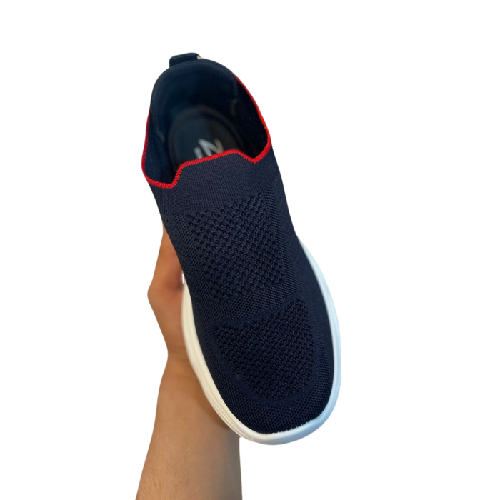 LO10 Men’s Light Grey Slip-On Sneakers – Breathable Mesh Casual Daily Wear Shoes