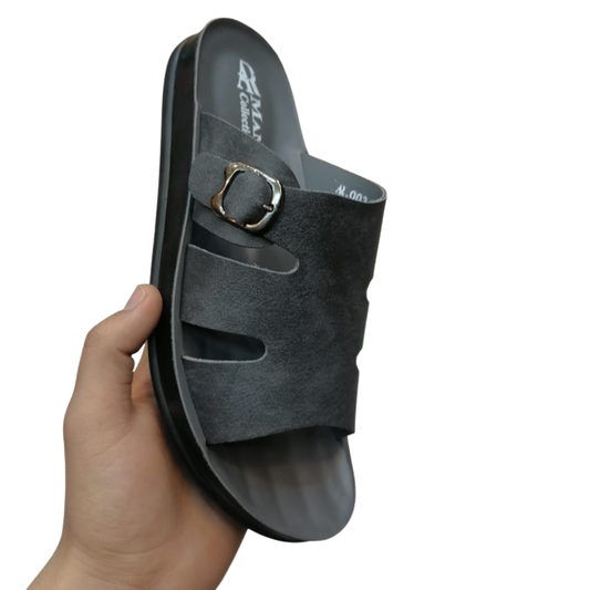 Men’s Soft Slip-On Slippers with Buckle