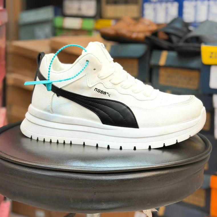 Men’s Stylish White Casual Sneakers – Comfortable Everyday Shoes