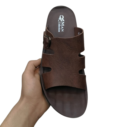 Men’s Soft Slip-On Slippers with Buckle