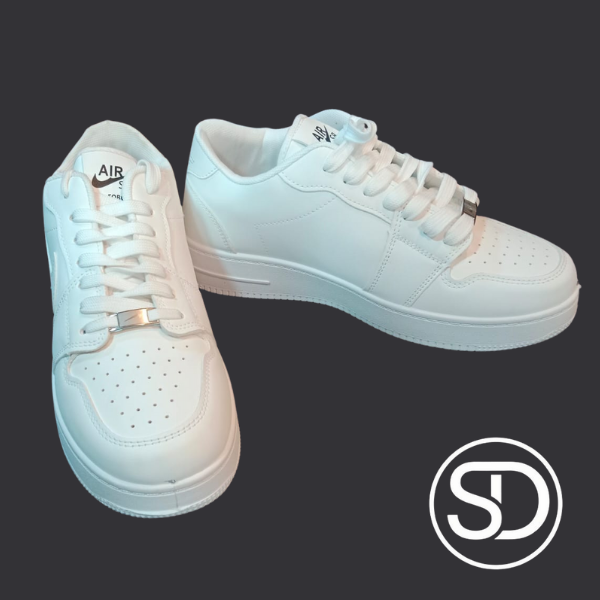 Men’s Classic White Sneakers – Premium Look, Comfortable & Everyday Wear (MS56)