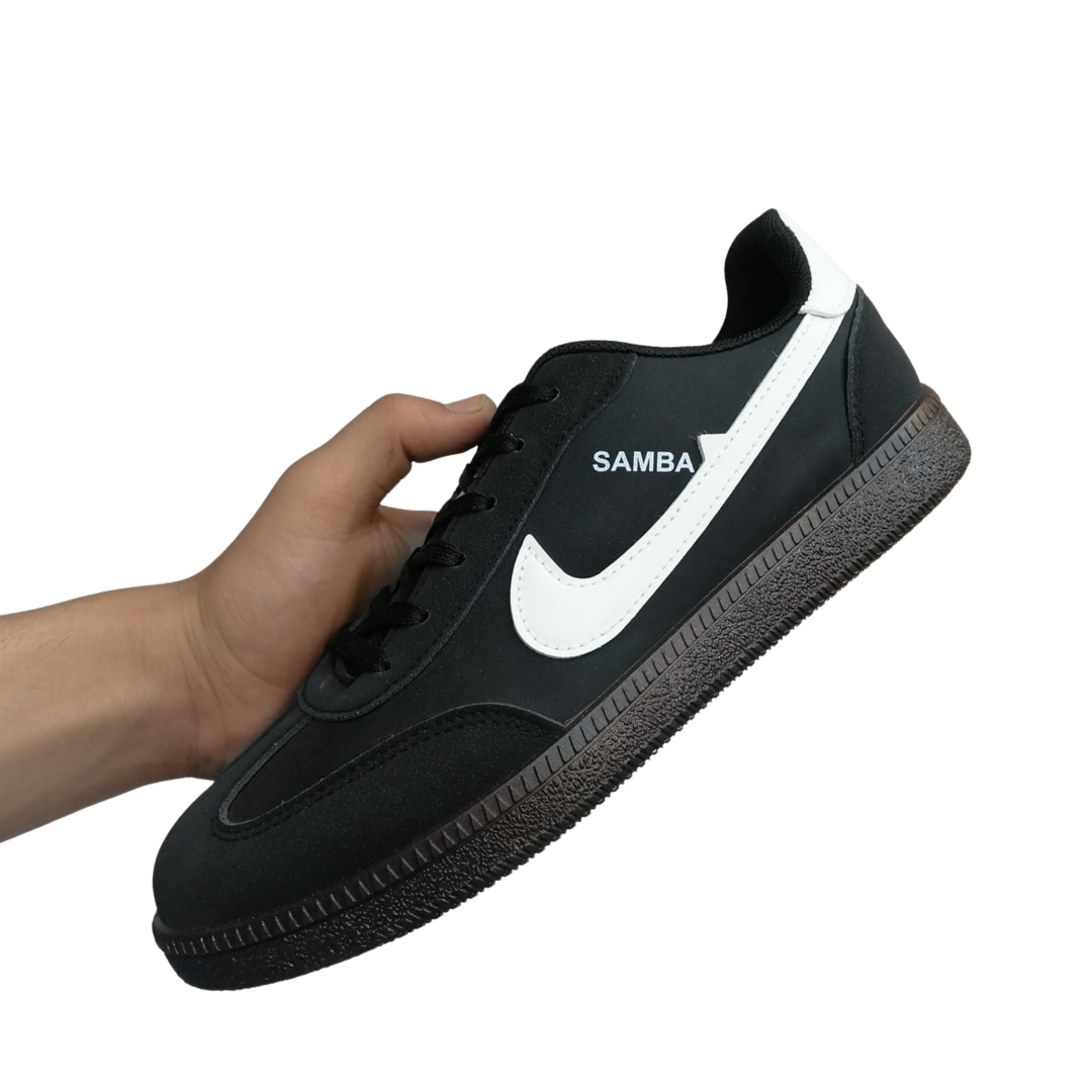 Samba Style Men's Casual Sneakers – Lightweight Lace-Up Comfort Shoes