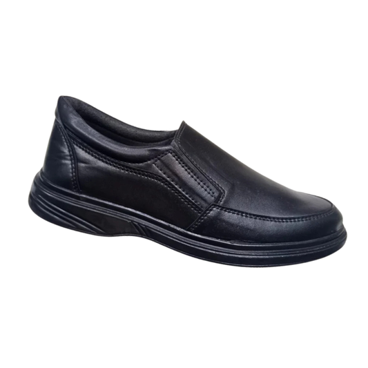 Men’s Black Raxine Loafers – Comfortable Formal & Daily Wear Slip-On Shoes