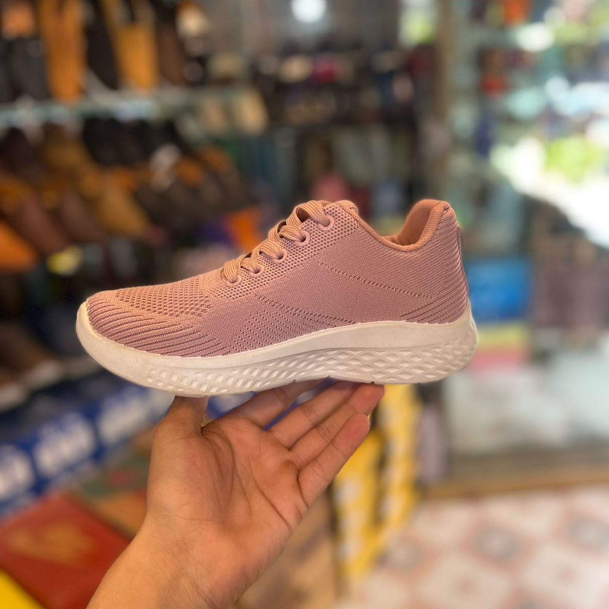 MS-201 Grey Breathable Mesh Casual Sneakers for Women