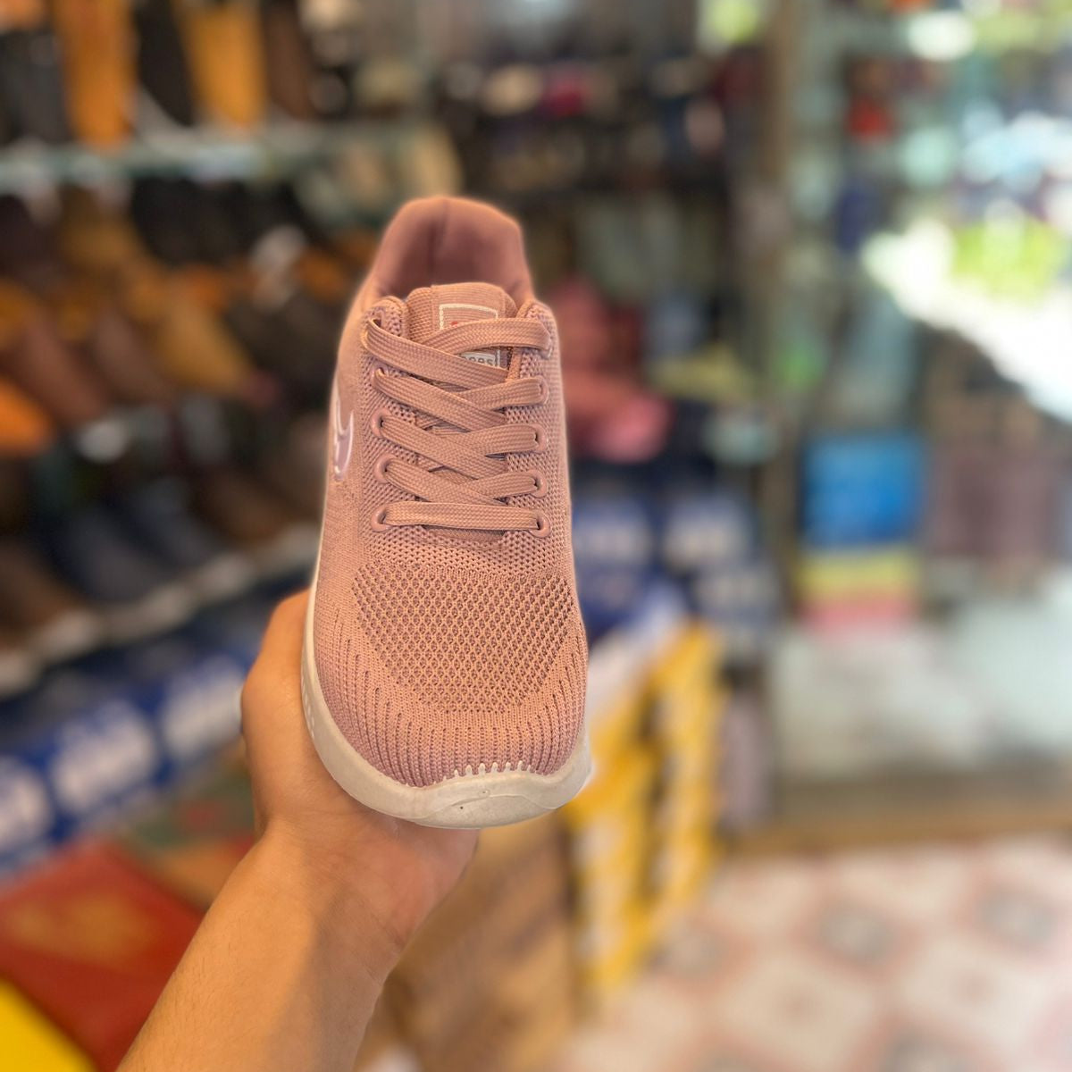 MS-201 Grey Breathable Mesh Casual Sneakers for Women