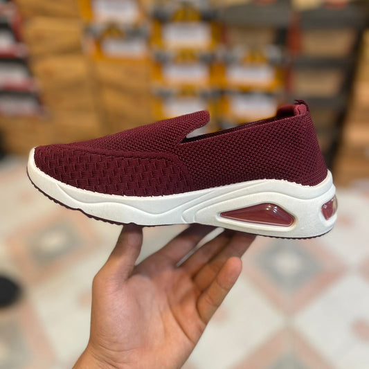 Women’s Air Cushion Slip-On Sneakers – Lightweight Casual & Daily Wear Shoes