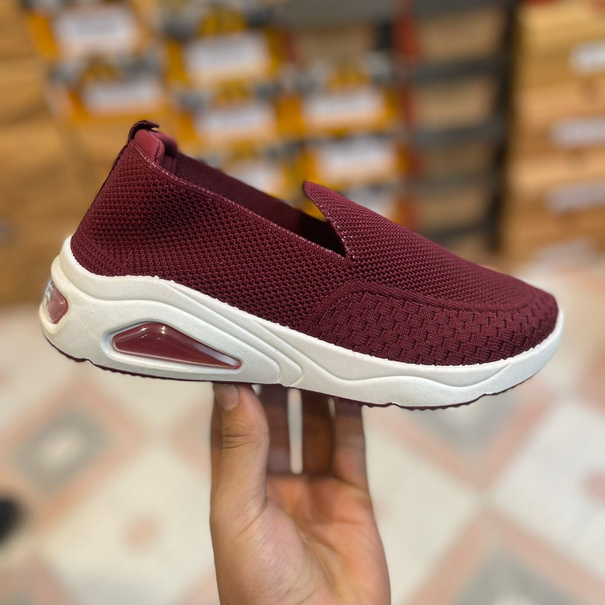 Women’s Air Cushion Slip-On Sneakers – Lightweight Casual & Daily Wear Shoes