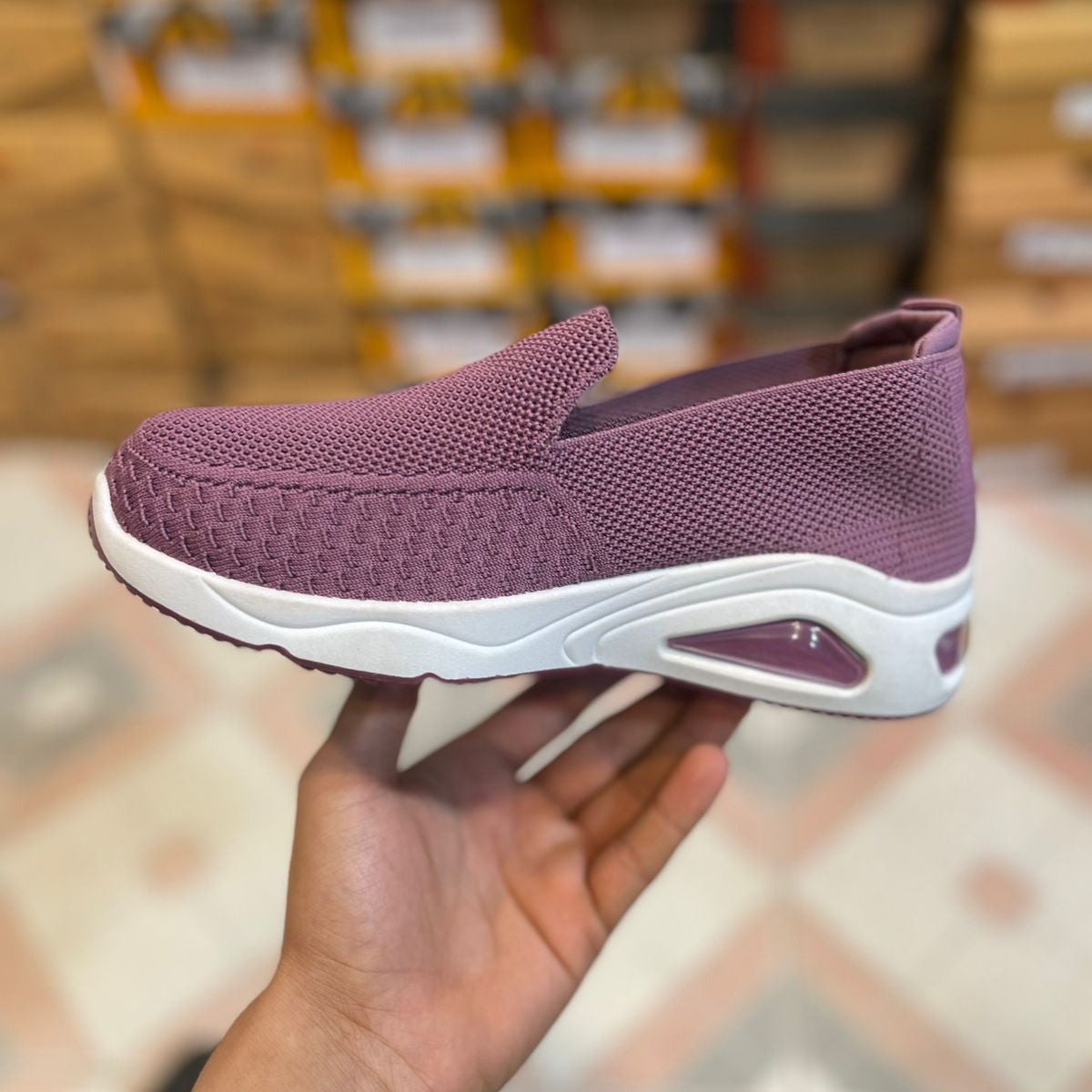 Women’s Air Cushion Slip-On Sneakers – Lightweight Casual & Daily Wear Shoes