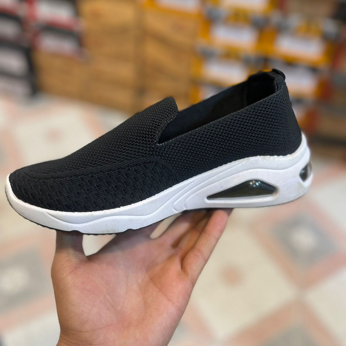 Women’s Air Cushion Slip-On Sneakers – Lightweight Casual & Daily Wear Shoes