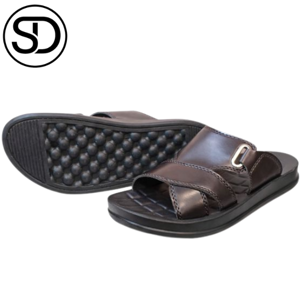Men’s Rexine Slippers – Soft PU Sole (303K)