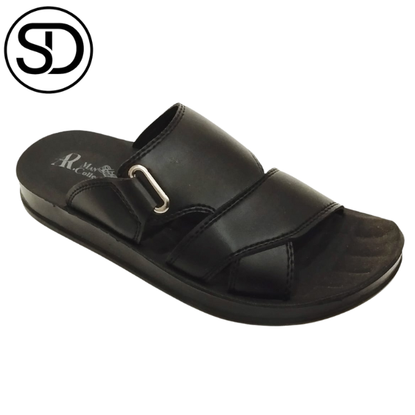 Men’s Rexine Slippers – Soft PU Sole (303K)